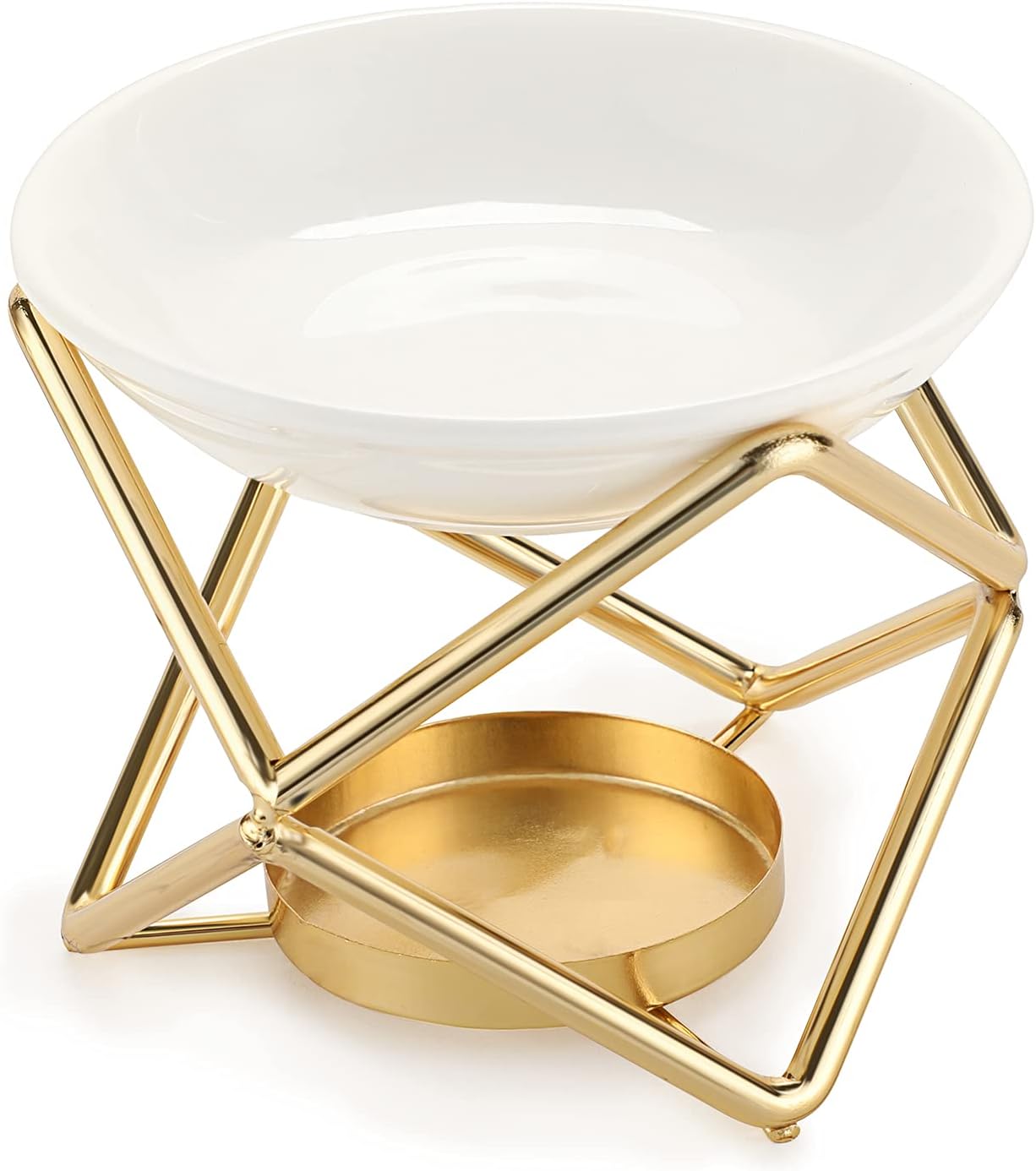 Home Fragrance Aromatherapy - Euro Metal Oil Burner Wax Warmer,