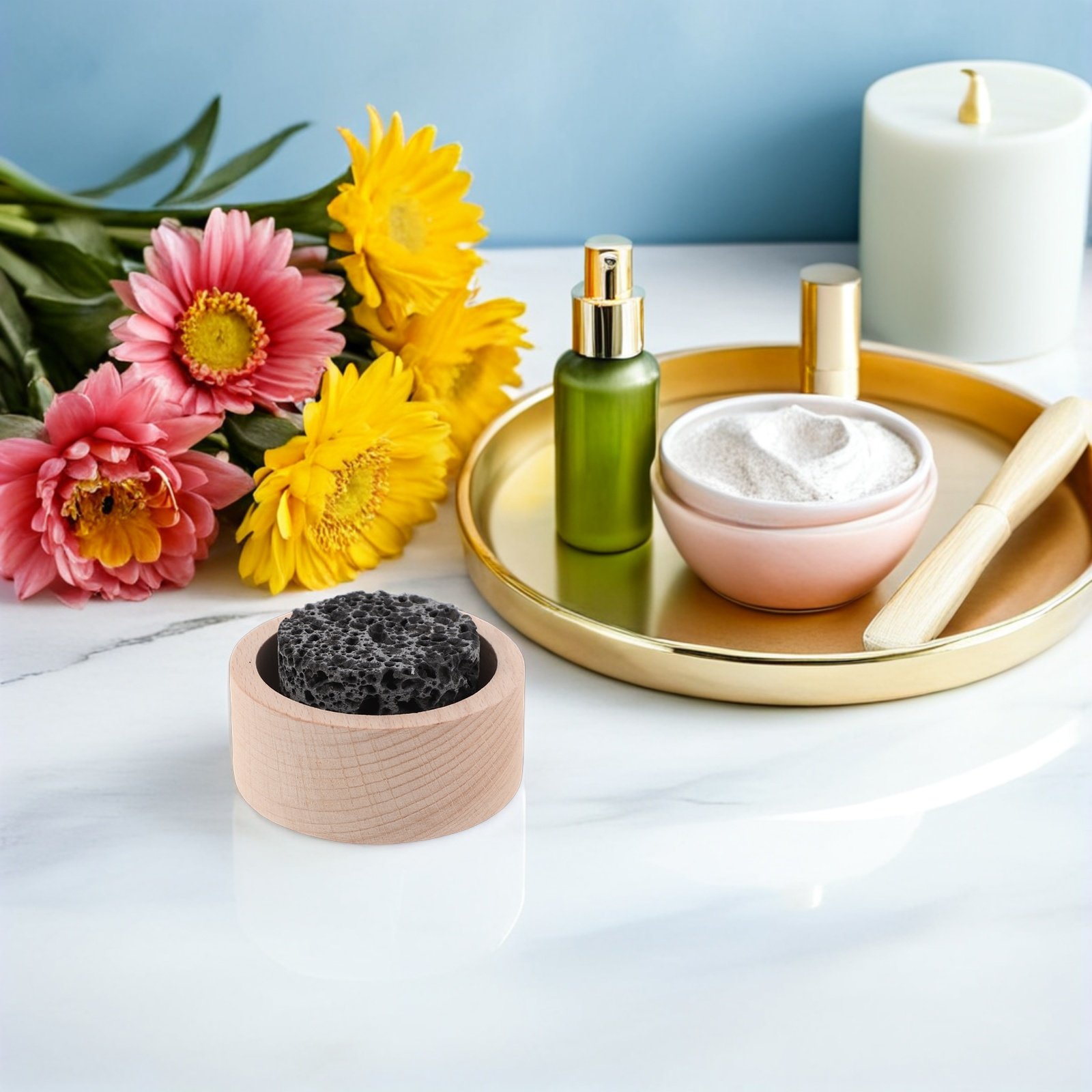 Home Fragrance Aromatherapy - Small Passive Lava Rock Diffuser Aromatherapy