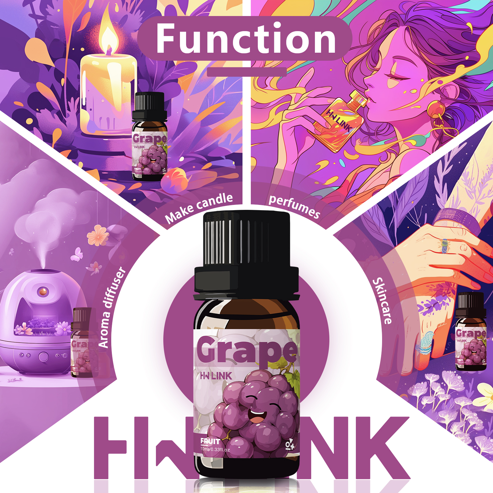 Grape Essential Oil 10ml Perfu - đánh giá và giá Home Fragrance Aromatherapy
