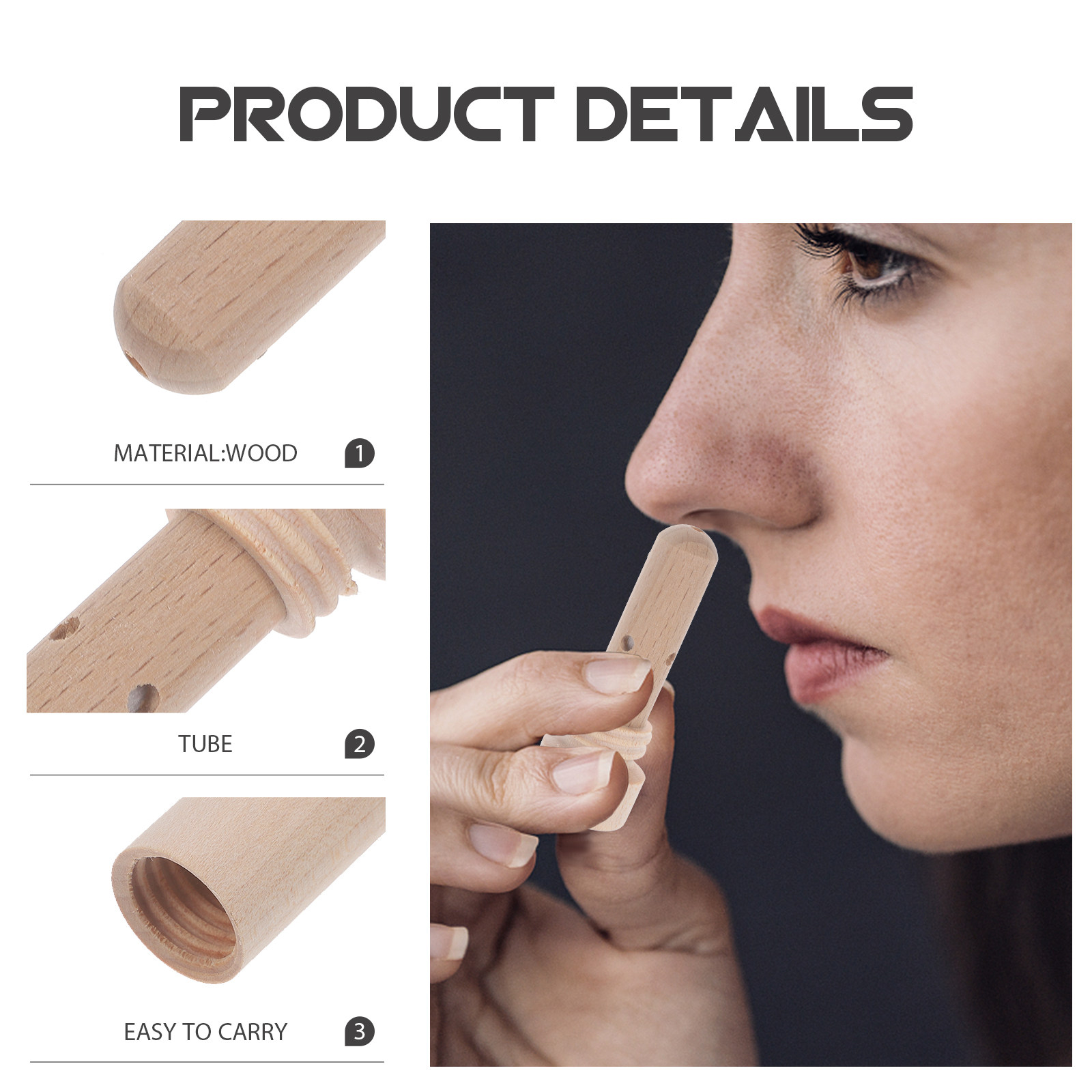 Eco Friendly Wooden Nasal Inha - đánh giá và giá Home Fragrance Aromatherapy